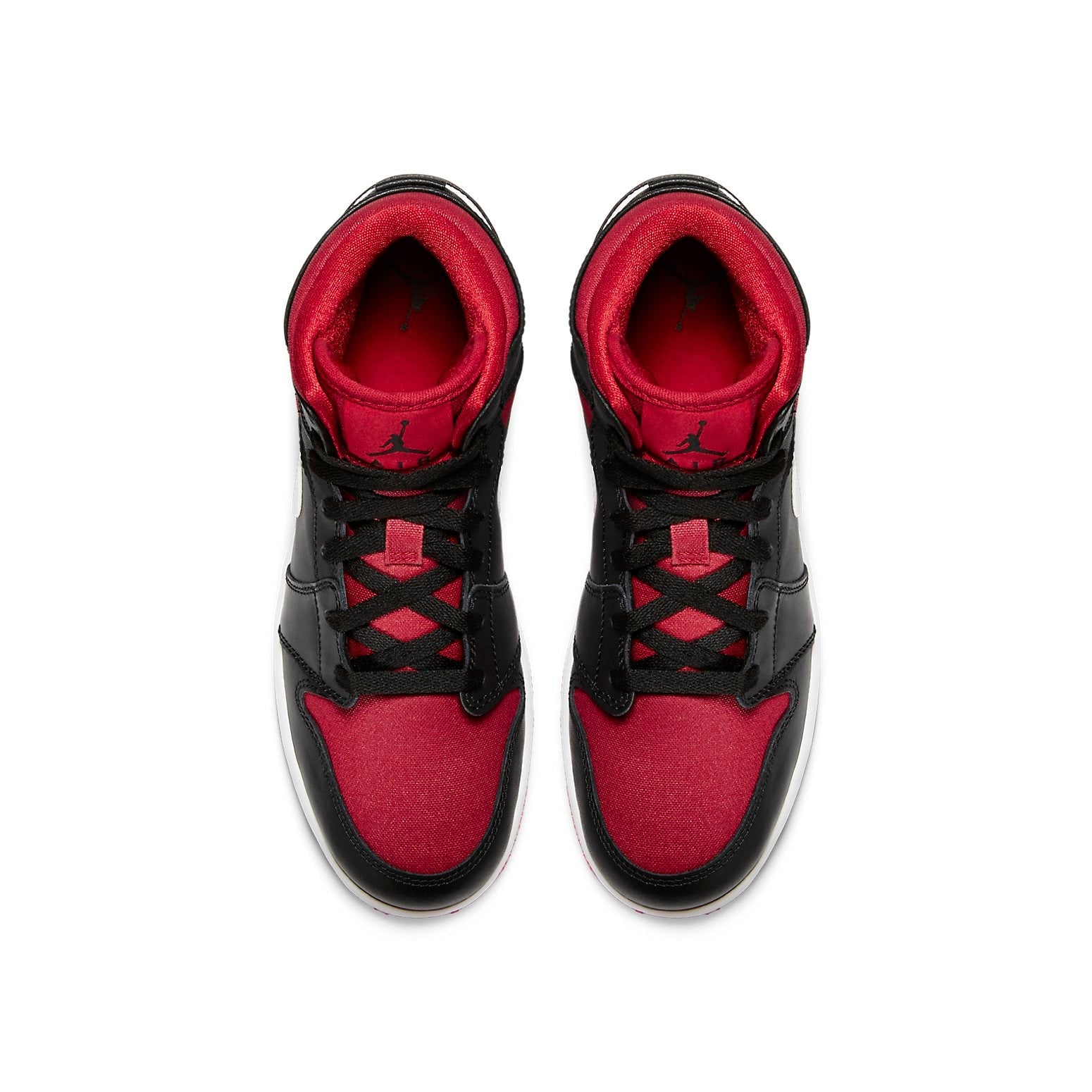 (GS) Air Jordan 1 Retro Mid 'Black Red White' 554725-020
