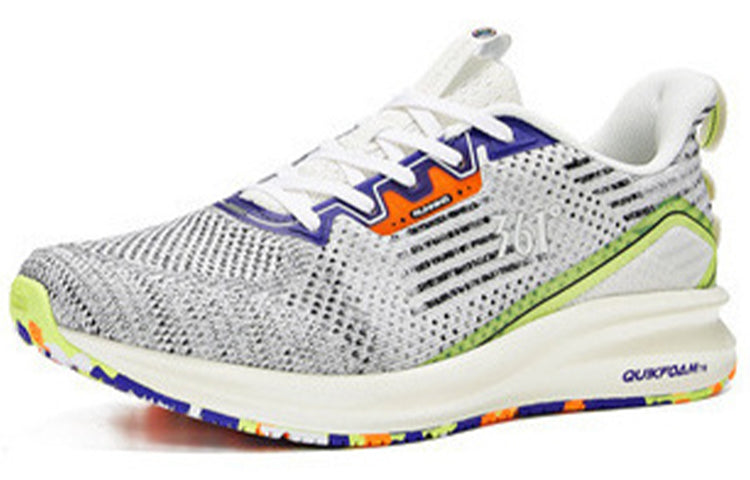 361 Degrees x QU!K Titanium Speed 2.0 Running Shoes 'White Fluorescent Green' 572012225-1