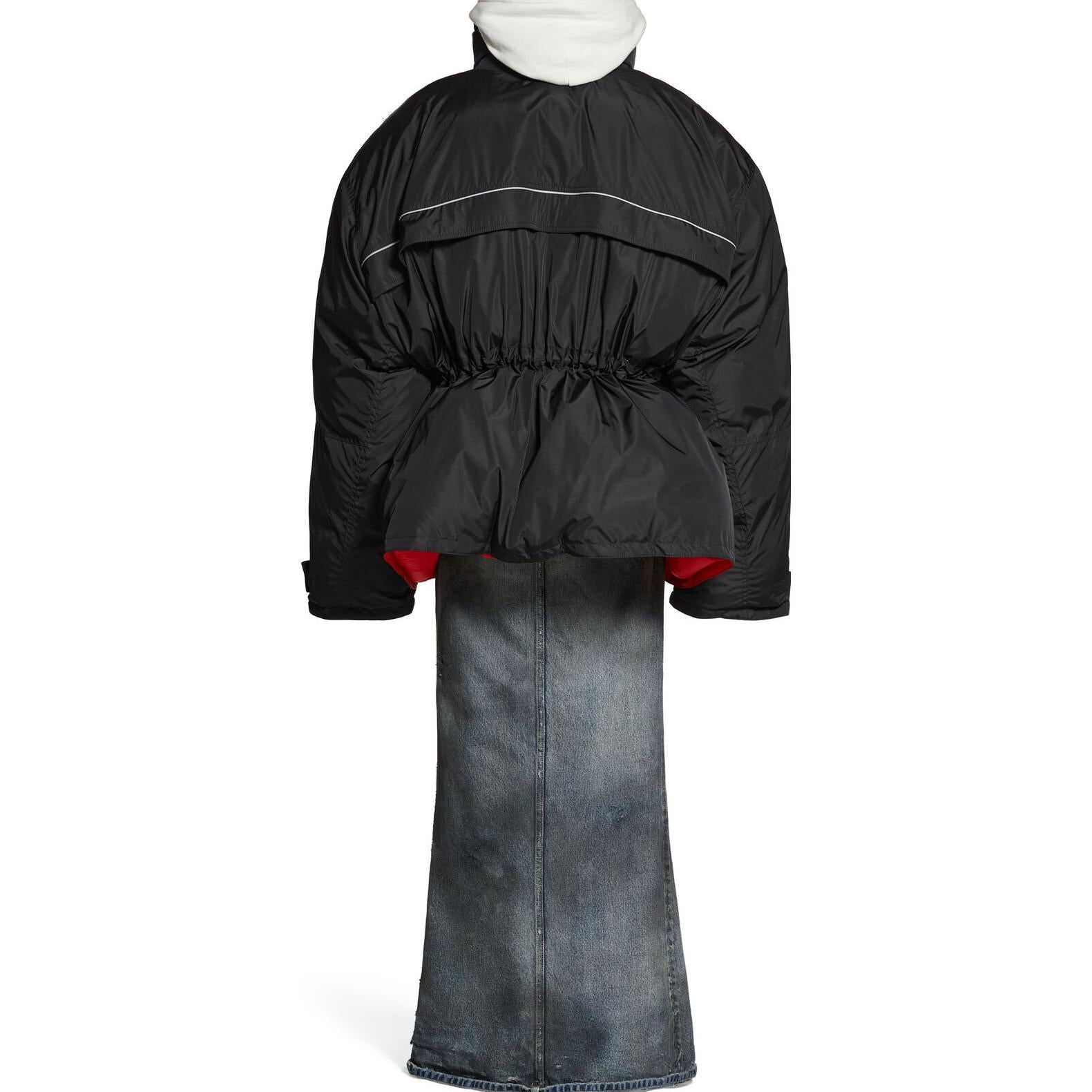 Balenciaga Wrap Parka Jacket 'Black' 751715TNO191000