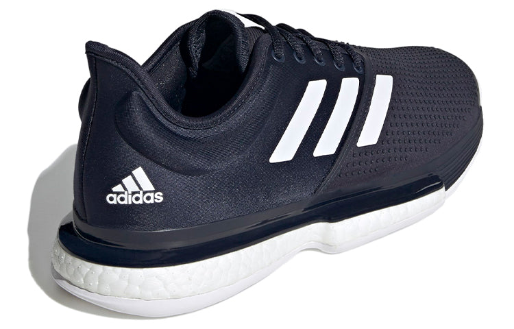 adidas Solecourt Tennis shoes 'Black White' FU8115