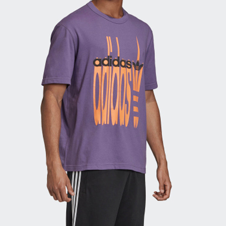 adidas originals SS20 R.V.Y Printing Short Sleeve Purple FM2218