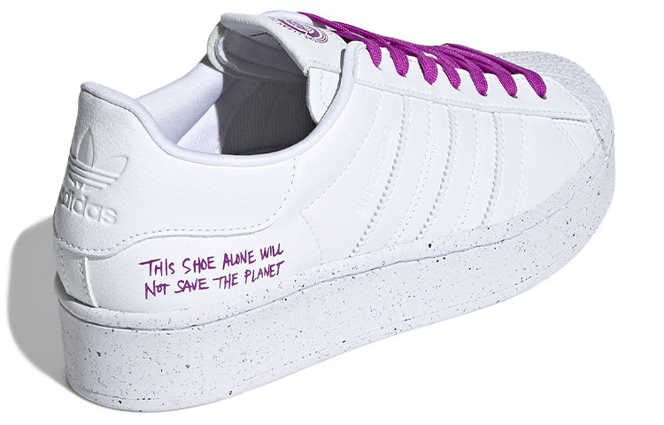 (WMNS) adidas Superstar Bold 'Clean Classics Collection - White Shock Purple' FY0129