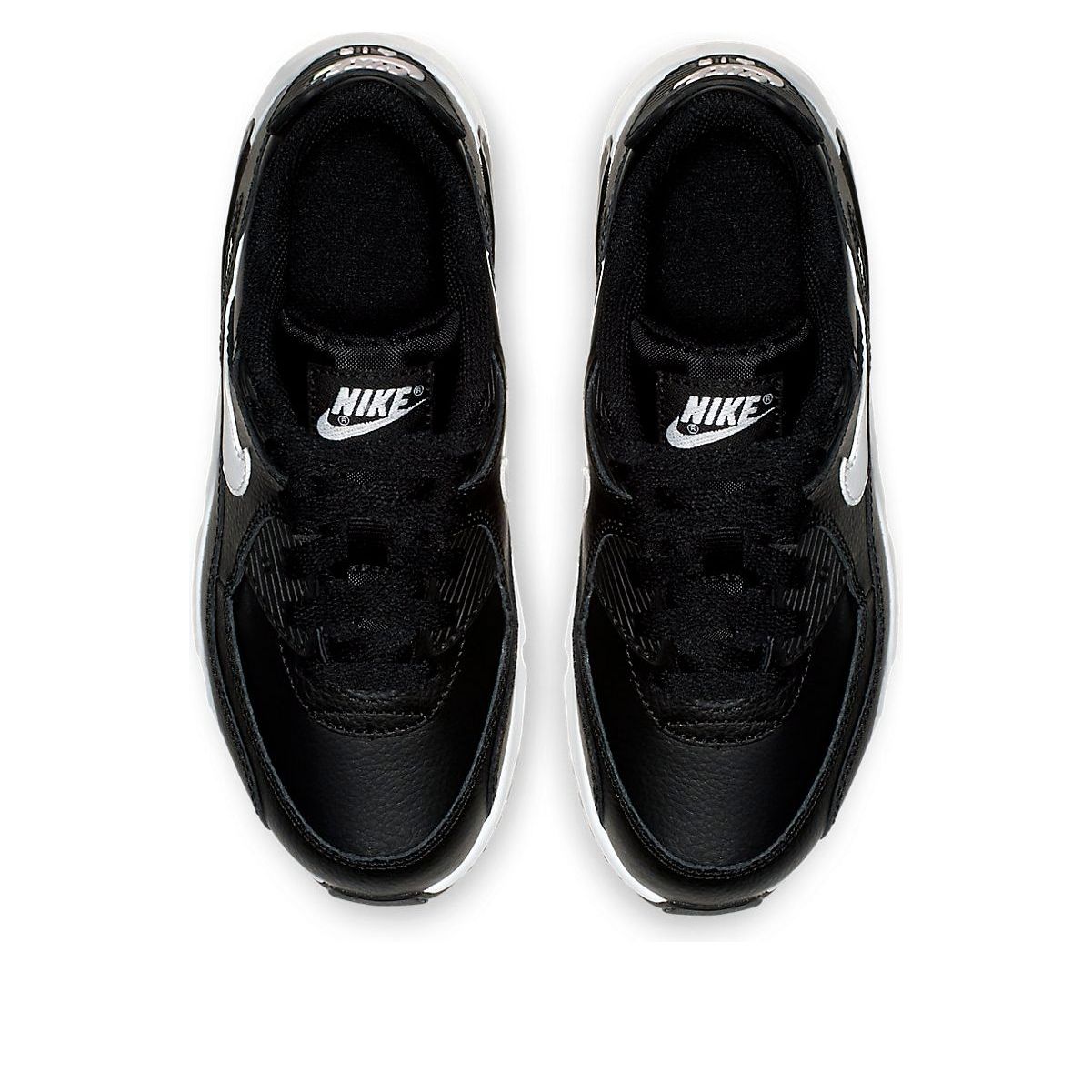 (PS) Nike Air Max 90 LTR Leather Low-Top Black/White 833414-025