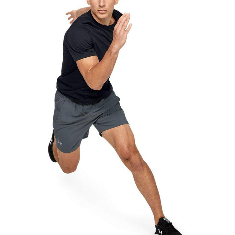 Men's Under Armour UA Swyft Running Sports Short Sleeve Black 1347412-001