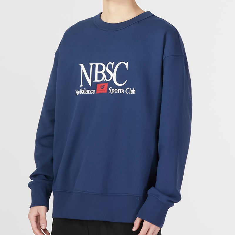 New Balance NBSC Crew Sweatshirt Asia Sizing 'Navy' AMT31556-NNY