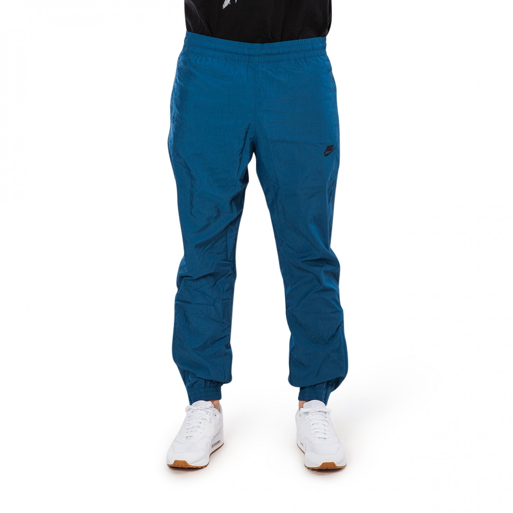 Nike Sportswear NSW Swoosh Woven Pant Zipper Pocket Bundle Feet Sports Pants Blue AJ2300-474