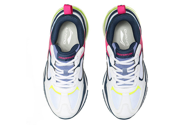(WMNS) Li-Ning Counterflow Neon 'White Blue' AGCP138-6