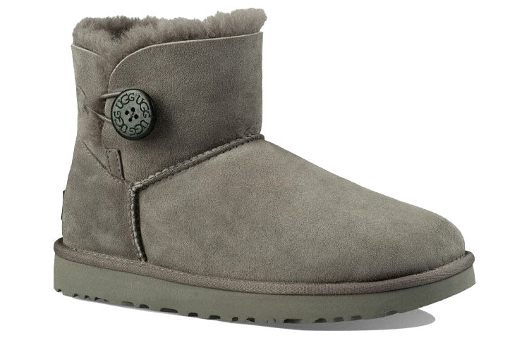 (WMNS) UGG Mini Bailey Button II 'Grey' 1016422-GREY
