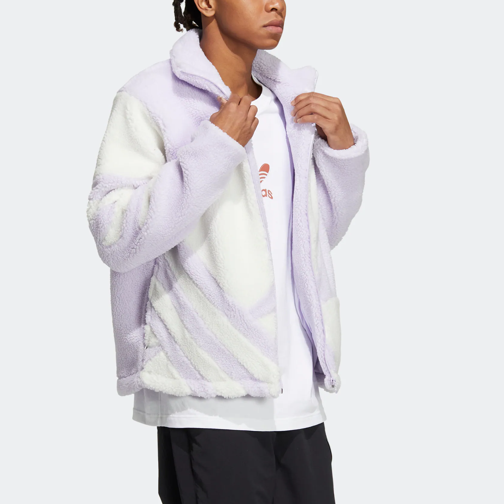 adidas originals FW22 Sherpa Jacket Tr Logo HR3488