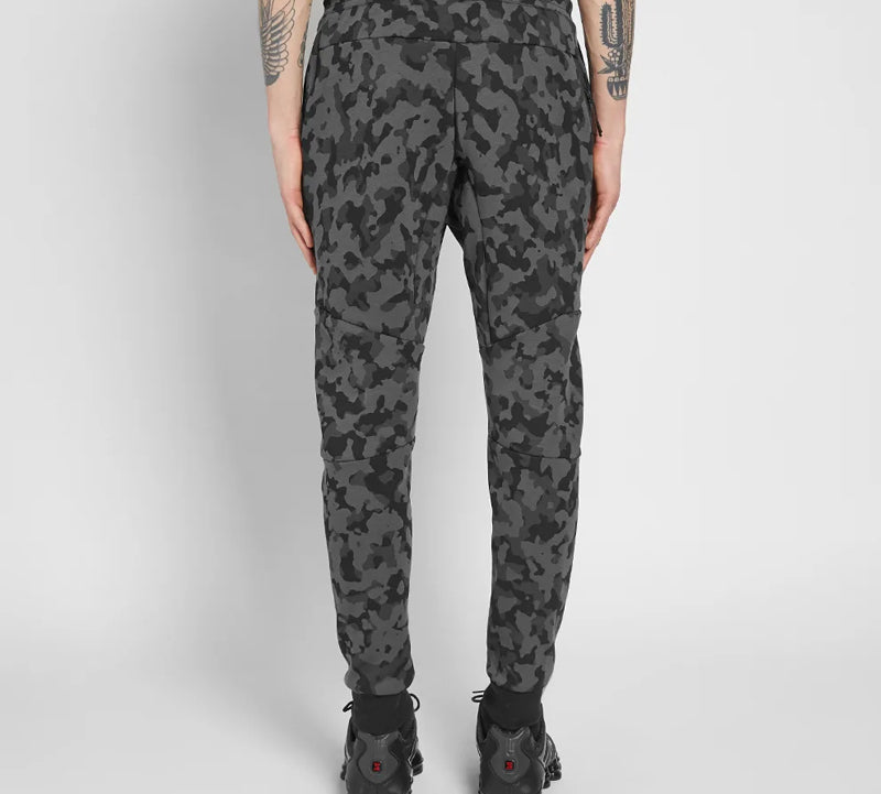 Nike Tech Fleece Street Slim Fit Camouflage Long Pants Black Camouflage CJ5981-010