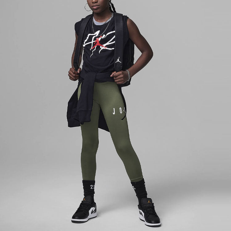 (GS) Air Jordan Jumpman Sustainable Leggings 'Olivegreen' 45B913-EF9