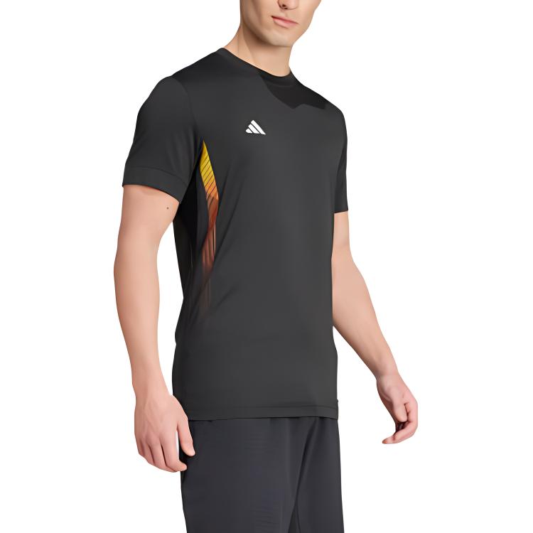adidas TENNIS FREELIFTT T-Shirt Asia Sizing 'Black' IY9451