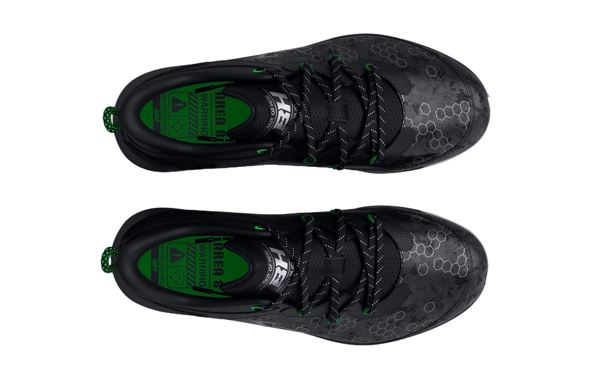 (GS) Under Armour Harper 8 TPU 'Black Green' 3026595-001