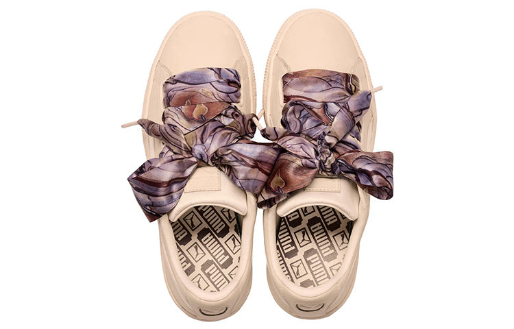 (WMNS) PUMA Basket Heart Mimicry 'Vanilla Cream' 367028-01
