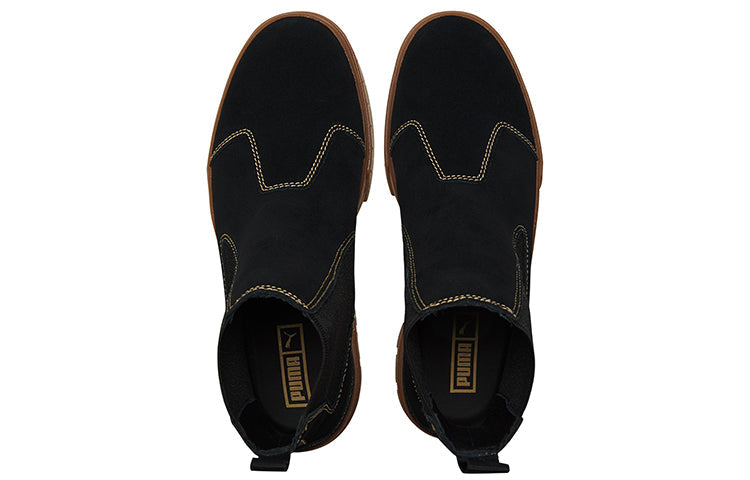(WMNS) PUMA Mayze Chelsea Suede 'Black Gum' 382829-03