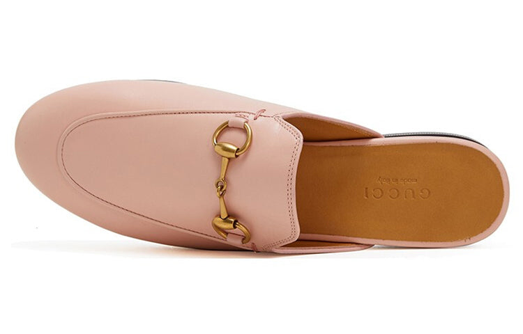 (WMNS) Gucci Princetown Leather Slipper 'Pink Leather' 423513-C9D00-5909