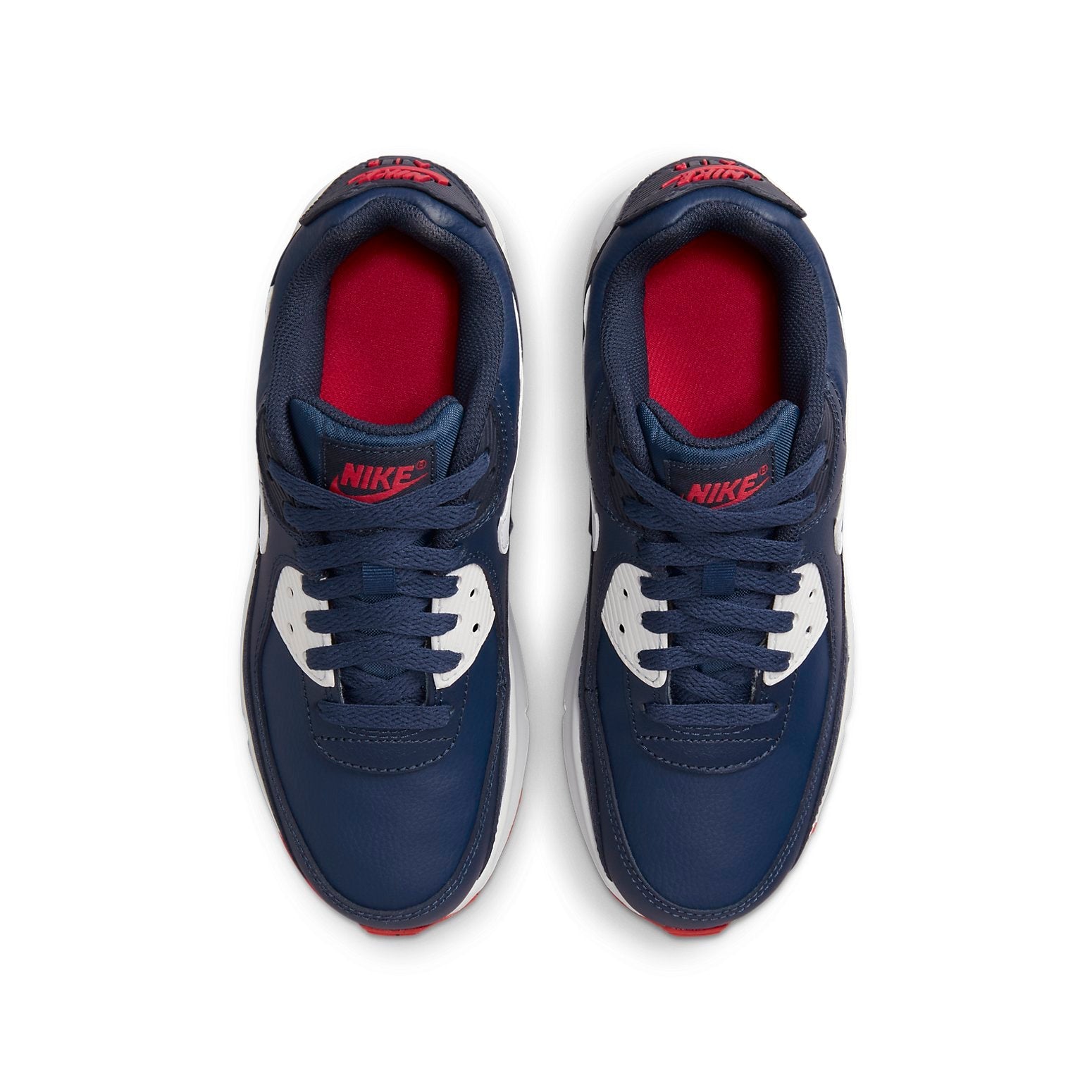 (GS) Nike Air Max 90 Leather 'Obsidian Track Red' DV3607-400