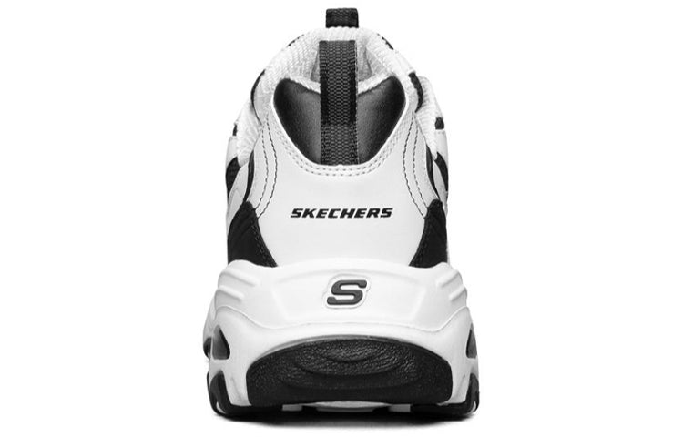 Skechers D lites Running Shoes White/Black 52675-WBK