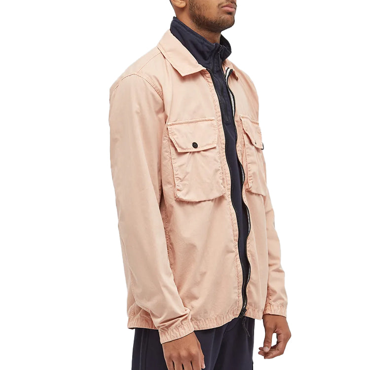 STONE ISLAND 2 Pocket Brushed Cotton Shirt Jacket 'Antique' 7515113WN-V0182