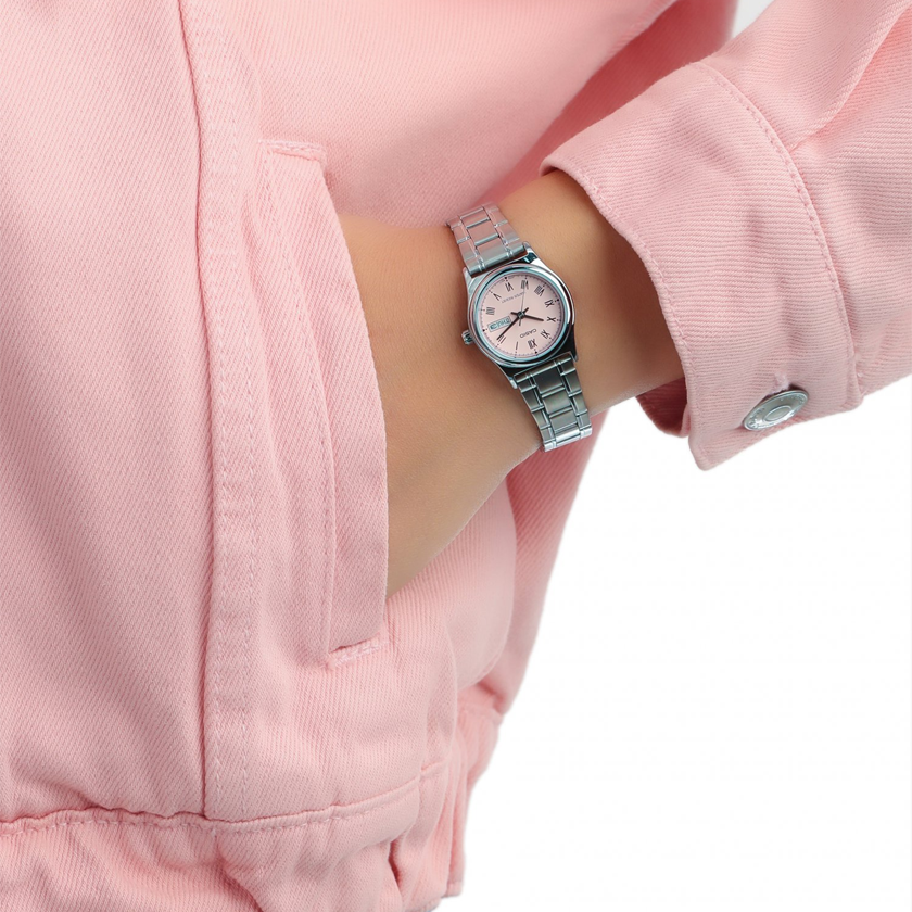 CASIO Waterproof Stainless Steel Strap Silver Analog LTP-V006D-4B