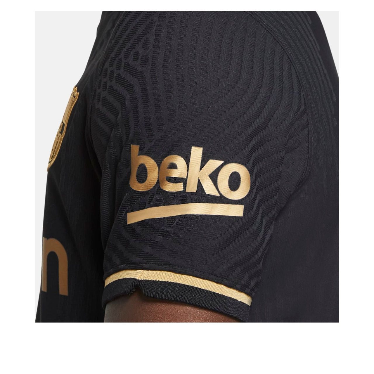 Nike FC Barcelona 20/21 Vaporknit Match Away Jersey 'Black Gold' CD4184-011