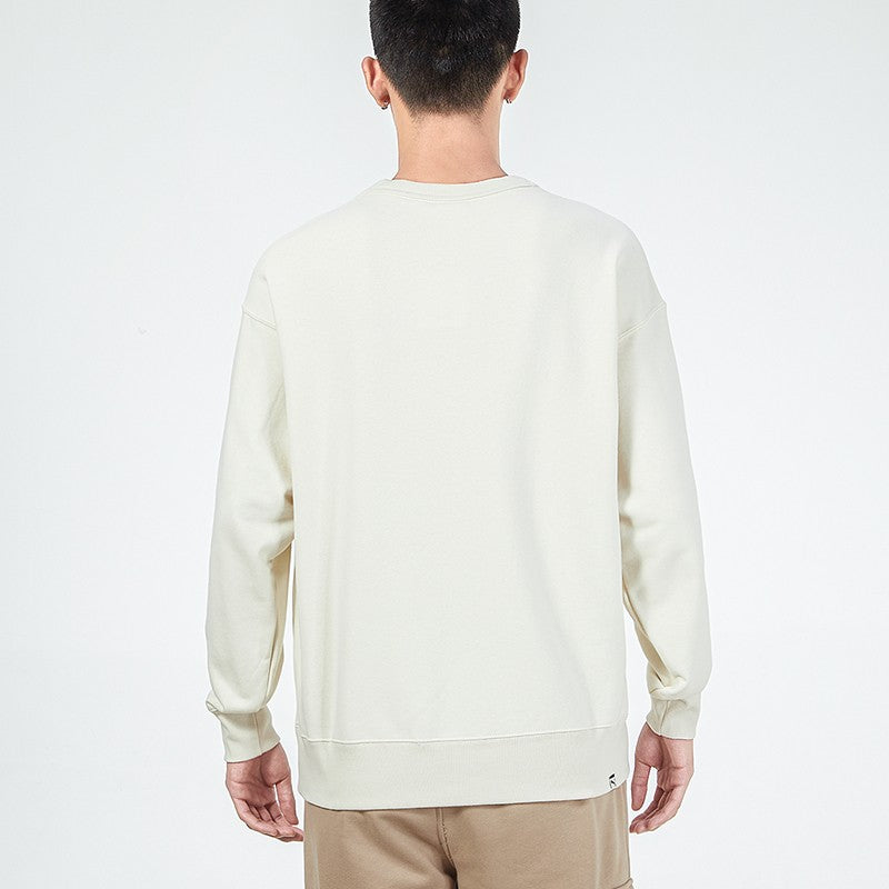 PUMA Funny Logo Printing Sports Training Knit Pullover White 533037-73