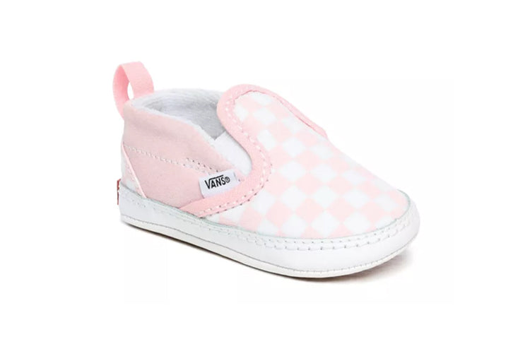 Vans Infant Checkerboard Slip-On V Crib Pink VN0A2XSL04E