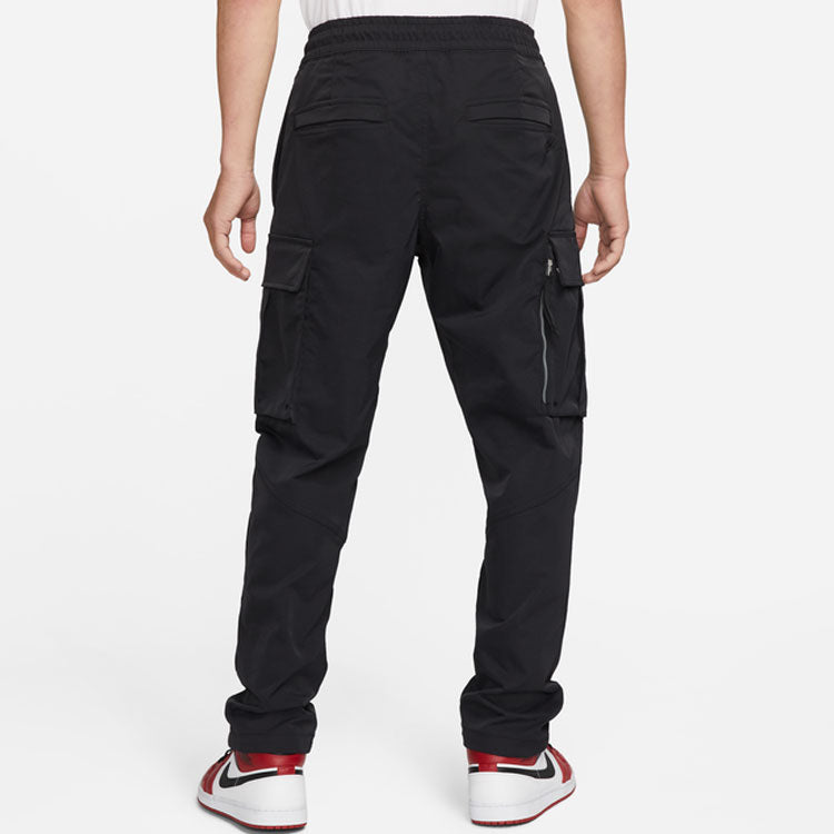 Men's Air Jordan Utility Big Pocket Cargo Casual Long Pants/Trousers Autumn Black DH9071-010
