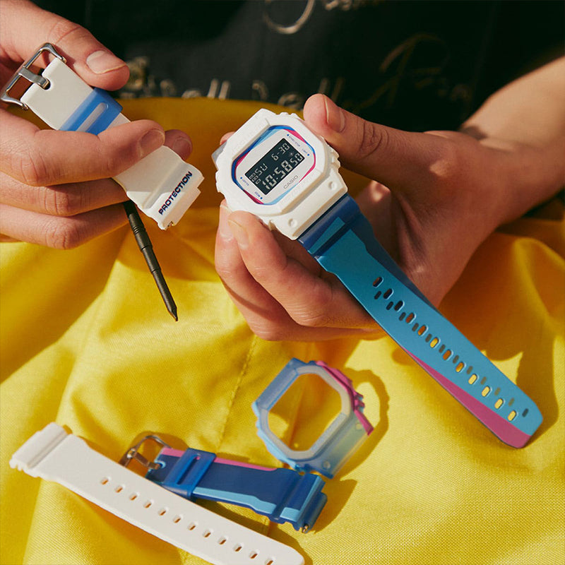 CASIO G-Shock Digital 'Blue' DWE-5600PR-2PR