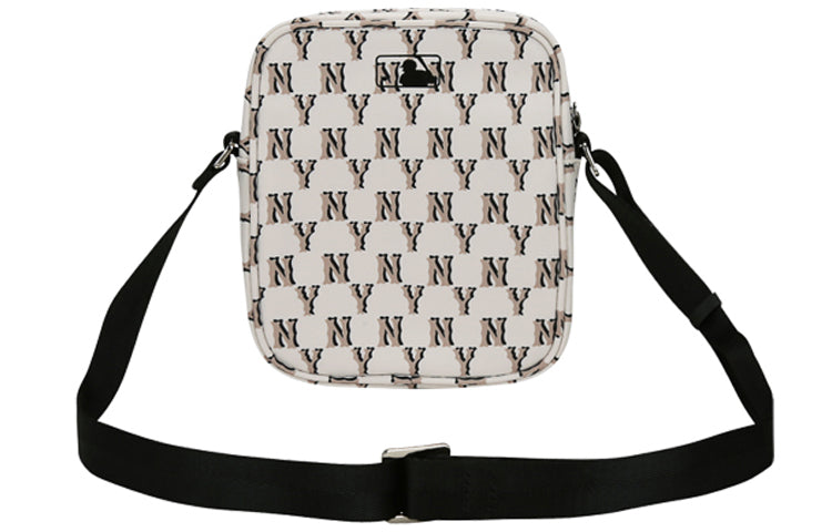 MLB Monogram NY New York Yankees Mini Crossbody Bag White 32BGD2011-50B