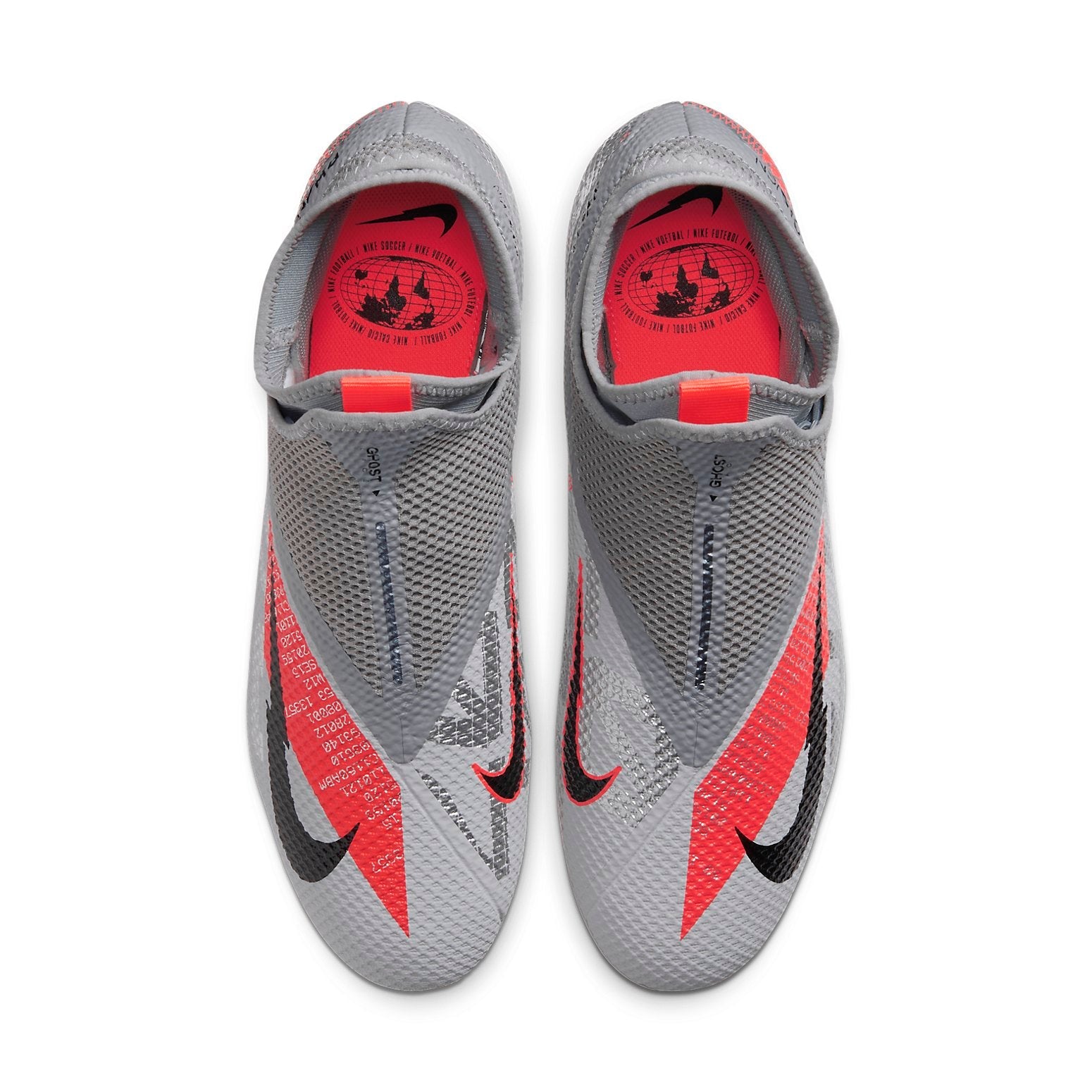 Nike Phantom Vision 2 Academy DF MG 'Metallic Grey Crimson' CD4156-906