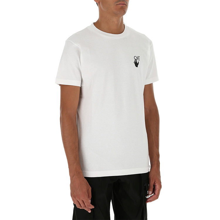 Off-White Arrow Painting Printing Short Sleeve White OMAA027F20FAB0040110