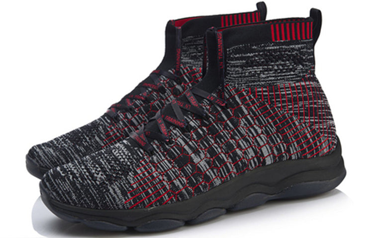 Li-Ning High-Top Training Shoes 'Black' AFJN009-1