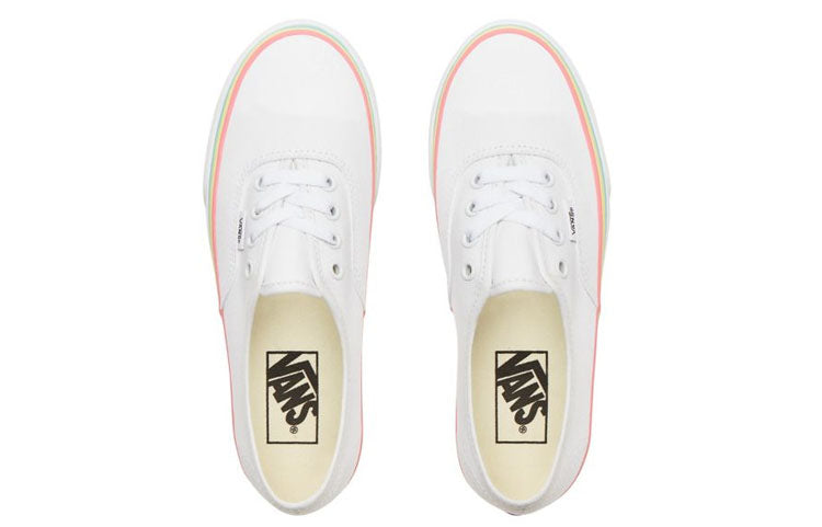 Vans RAINBOW FOXING AUTHENTIC PLATFORM 20 White VN0A3AV8S1T