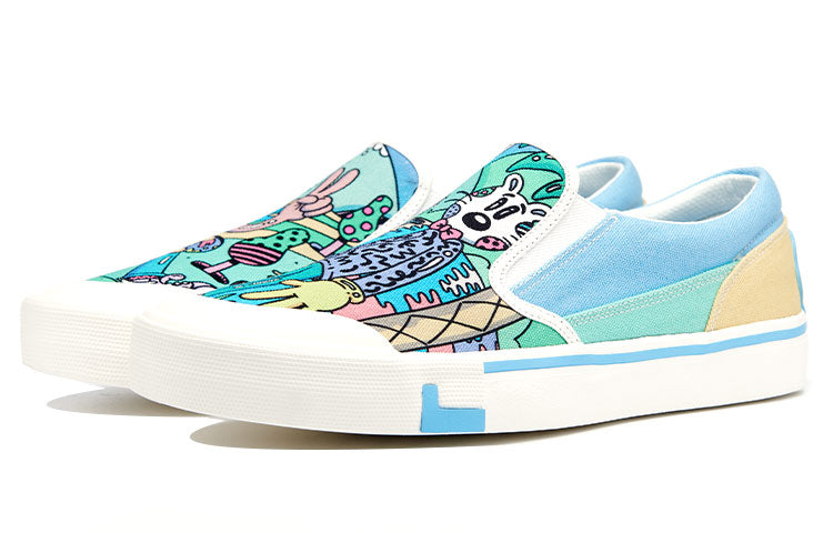 (WMNS) Li-Ning x Steven Harrington Boogie Shoes 'Blue Multi' AECR072-2