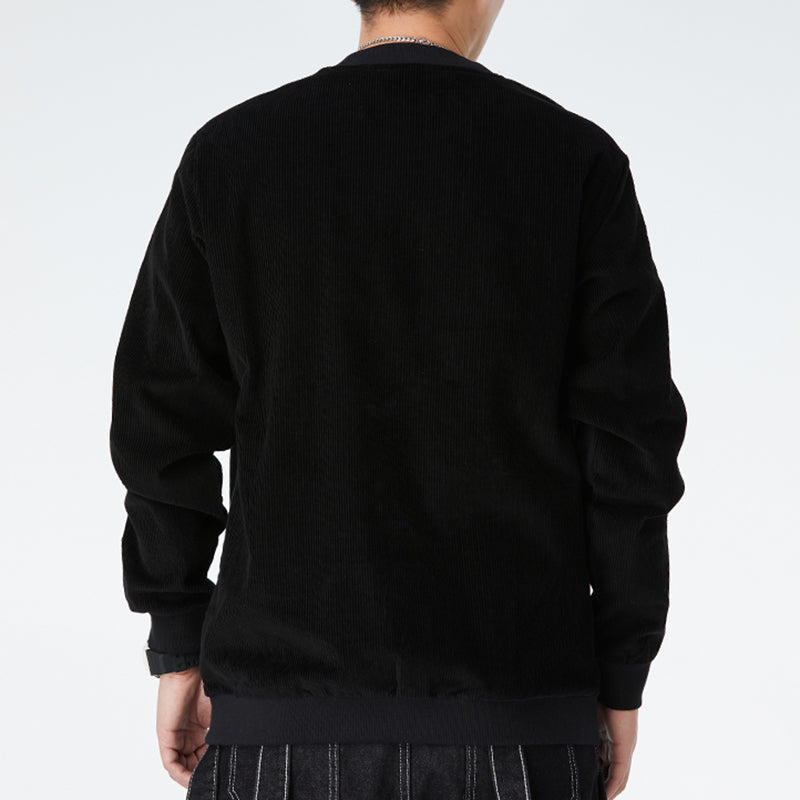 adidas originals Adv Crew logo Printing Casual Round Neck Pullover Sports Black GV0925