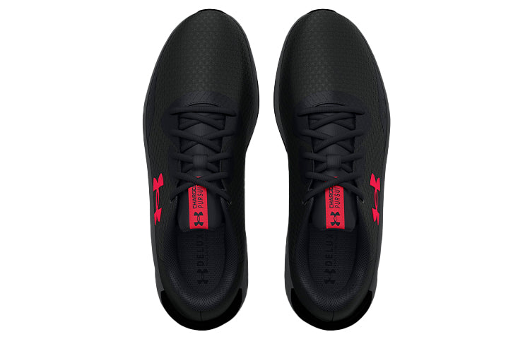 Under Armour Charged Pursuit 3 4E Wide 'Black Red' 3025801-003