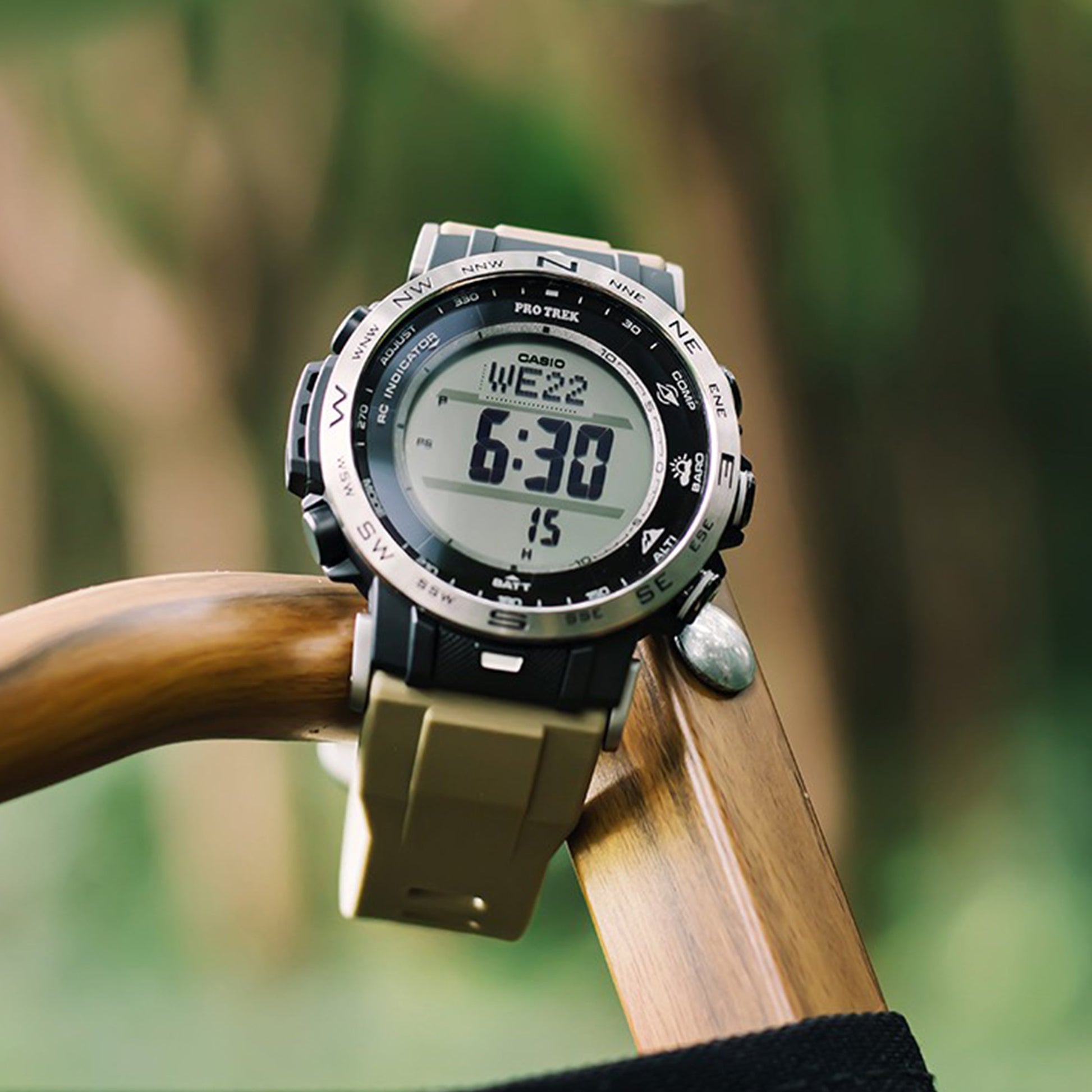 CASIO Solar Powered Waterproof Sports Mens Gray Digital PRW-30-5JF