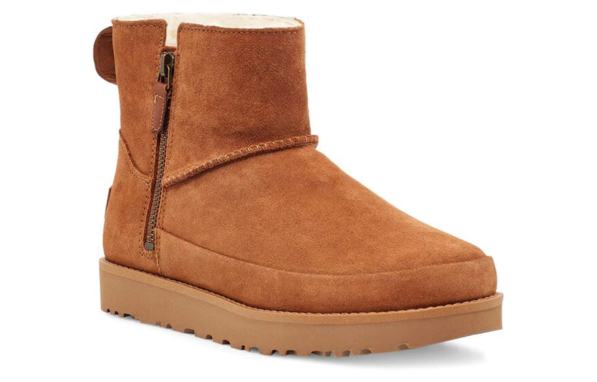 (WMNS) UGG Classic Zip Mini Suede 1113590-CHE