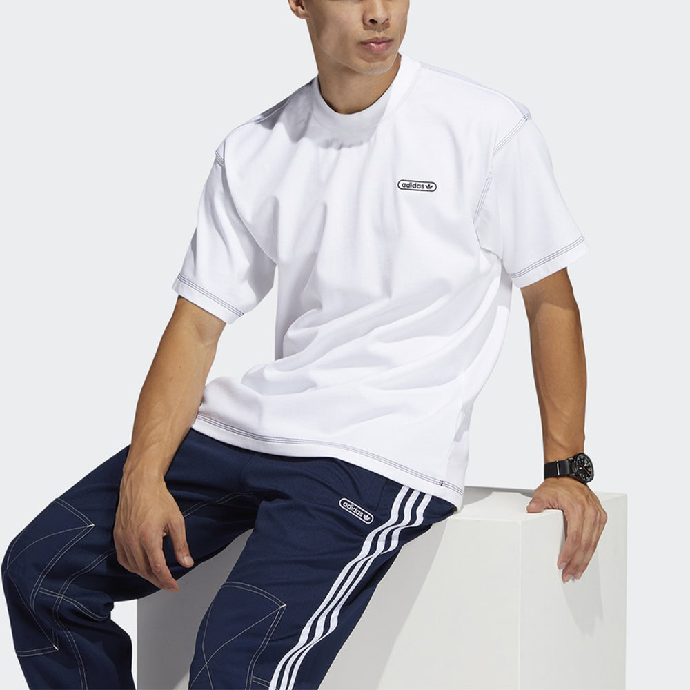 adidas originals Ww Ss Tee Embroidered Logo Round Neck Sports Short Sleeve White GN3810