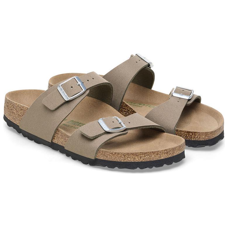 Birkenstock Sydney Vegan Synthetics Vegan Narrow Fit Sandals 'Gray Taupe' 1026700