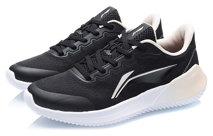 (WMNS) Li-Ning Running Shoes 'Black White' ARHR142-1