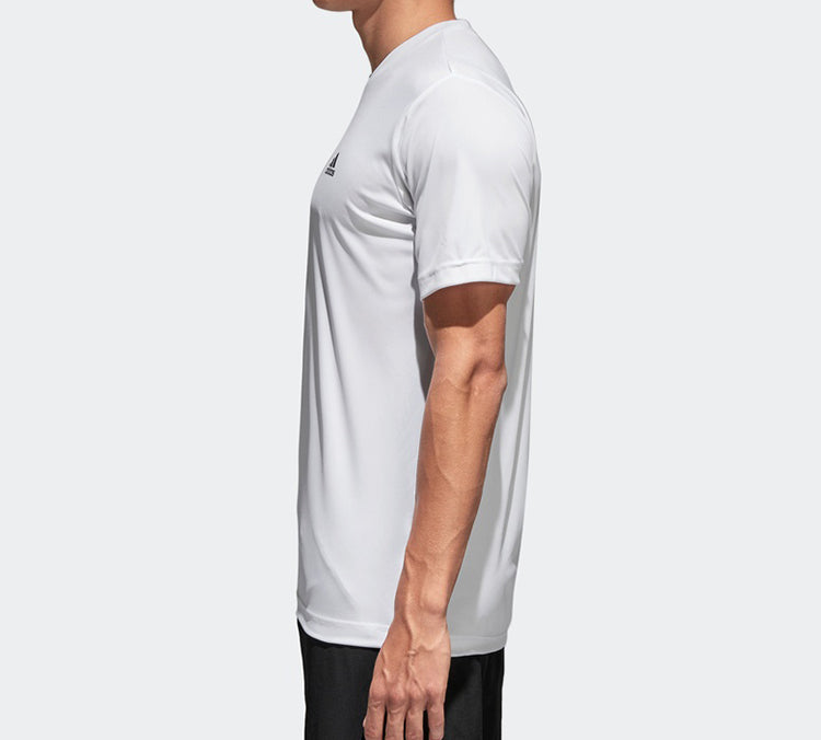 adidas Tennis Sports Round Neck Short Sleeve White AZ4077