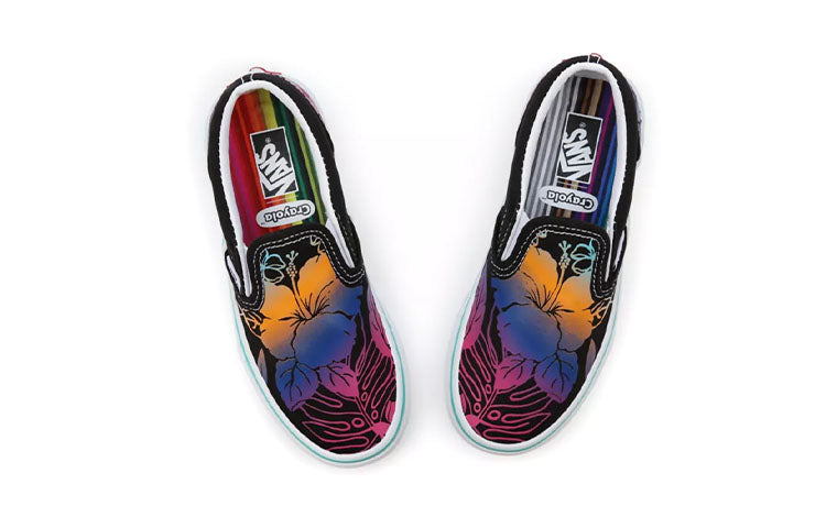 (PS) Vans x Crayola Classic Slip-On 'Black Pink Yellow' VN0A7Q5GARZ