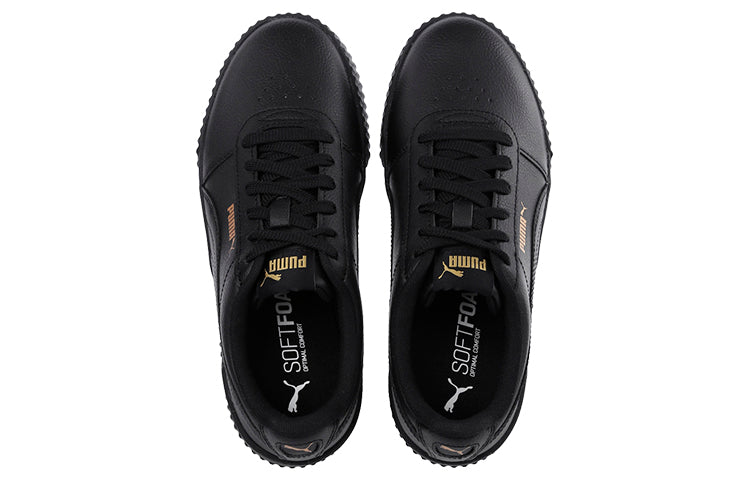 (WMNS) PUMA Carina Leather 'Black Gold' 370325-08