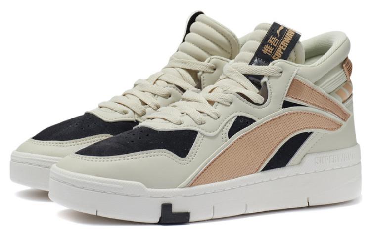 (WMNS) Li-Ning Suprewave Mid 'White Black Gold' AGCR234-2