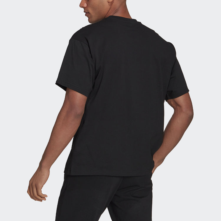 adidas U Vday T Athleisure Casual Sports Printing Pattern Short Sleeve Couple Style Black GV2911