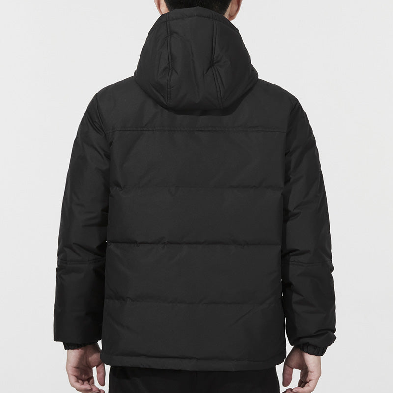 adidas neo M Dwn Wnt Prka Stay Warm Windproof hooded down Jacket Black H45292