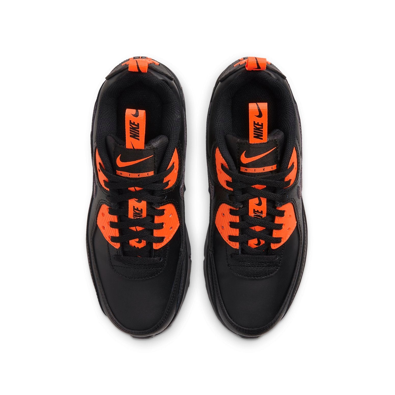 (GS) Nike Air Max 90 SE 'Black Total Orange' CT5231-001