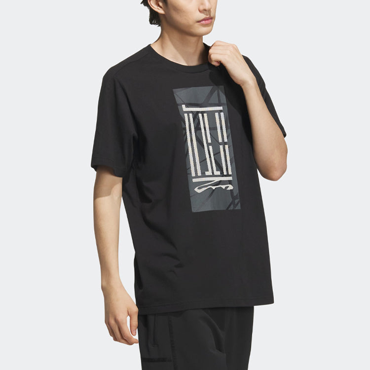 adidas Wuji Sportswear T-Shirts 'Black' IA8147